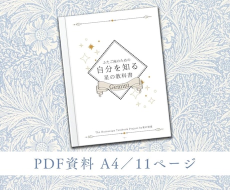 ふたご座のための教科書お届けします 双子座の取り扱い説明書／自分を知る星の教科書 イメージ2