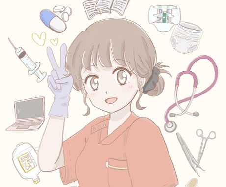 やさしい雰囲気︎のオリジナルイラストを制作します イメージ1