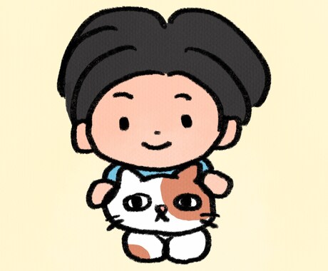 ゆるくて可愛い似顔絵やアイコンをお描きします 人物・動物・キャラなど何でもOK！手書きで可愛く仕上げます イメージ2