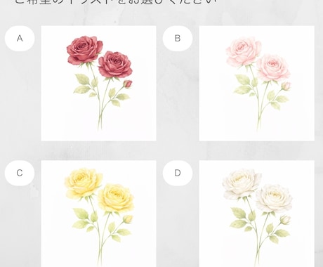 ショップカードまたはサンキューカードを作成します 100枚印刷込み｜送料無料｜水彩フラワー｜ローズ イメージ2