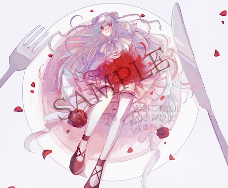 色鮮やかな一枚絵イラスト作成いたします 動画サムネイラストや本の表紙などの一枚絵作成します！ イメージ2