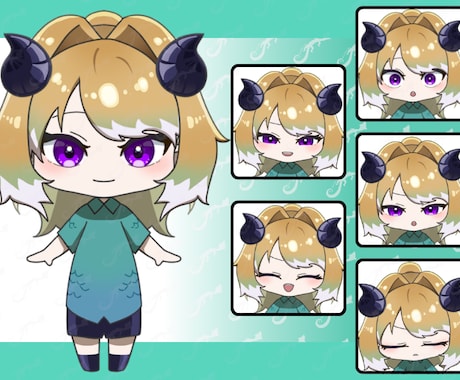 意外と動く？！ミニキャラモデル作ります メインでもお供でも！ミニキャラ特化の力をご照覧あれ！ イメージ2