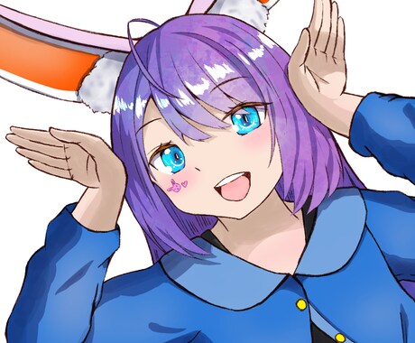 立ち絵、1枚絵、動画サムネイルイラスト等作成します キャラクターデザインのみもお受けします！ イメージ1