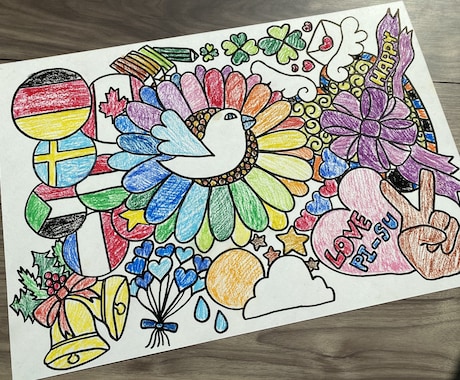 A3サイズの厚紙に名前入りPOP絵書きます 誕生日などにも喜ばれるイラストも受け付けます。 イメージ2
