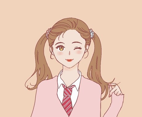 ポップで可愛い似顔絵のアイコンお作りします おしゃれで目を惹く似顔絵アイコン♡世界でただ一つのオリジナル イメージ2