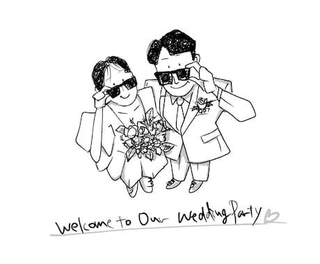 ウェルカムボードのイラストを描きます イメージ1