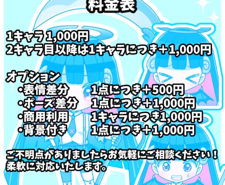 商用OK！かわいいSDキャラ制作いたします 最短2日でSDキャラお描きします！初心者の方も大歓迎◎ イメージ2