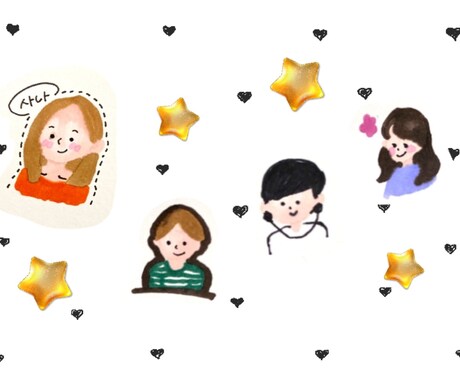 似顔絵書きます 人　もの　動物　なんでも書きます！ イメージ2