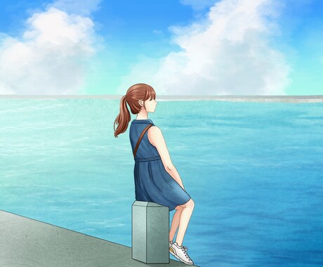 写真からイラストにします 思い出の写真を元に、鮮やかな印象のイラストに仕上げます！ イメージ2
