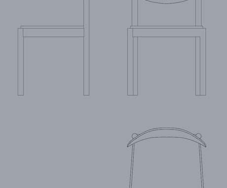 3Ⅾデータを2Ⅾ図面の添景用に加工します 3Ⅾデータしかない家具でお困りの方におすすめ イメージ1