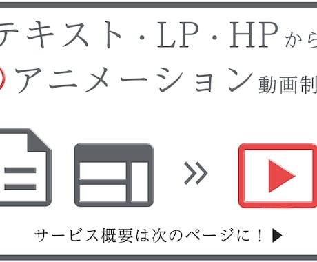 LP・HPからアニメーション動画を制作いたします サービス紹介・PR・説明動画・インフォグラフィックス イメージ1