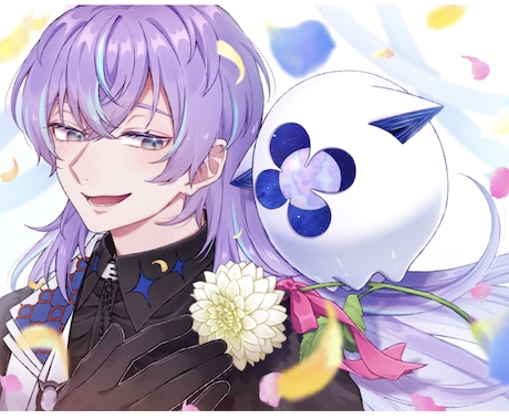 立ち絵、サムネ、グッズ用、一枚絵など描きます コテキャ、Vtuberさんにもぴったりです！ イメージ1