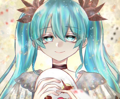 Twitter等のSNSアイコン作成します キラキラしたイラストが得意です！ イメージ2