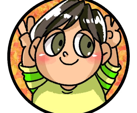 似顔絵アイコン描きます 2個で1000円です。可愛い似顔絵です。 イメージ1