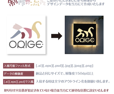 LED超薄型金属看板 表札を製作します 電飾看板 室外 ライトサイン ステンレス製 集客 イメージ2