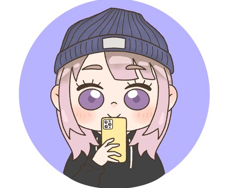 SNSに！ふんわり可愛いちびキャラアイコン描きます SNS映え！ゆるくて優しい雰囲気のちびキャラをお描きします！ イメージ2