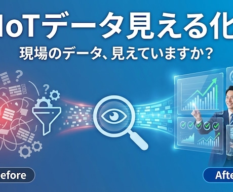 IoTデバイスで見える化いたします 製造現場のデータ収集から可視化までワンストップで実現します イメージ1