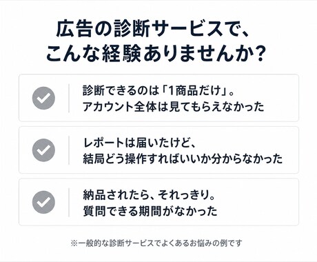 Amazon広告の無駄をまるごと診断します 分析はアカウント全体｜改善はファイル納品｜一人にしません イメージ2