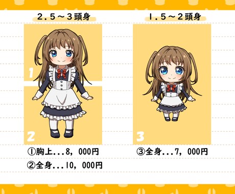 ミニキャラ（デフォルメキャラ）制作します 一目でキュンとするかわいいキャラ描きます イメージ2