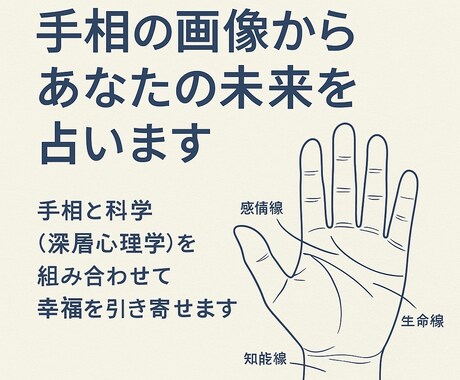 手のひらの画像からあなたの未来を正しく占います 手相と科学（深層心理学、脳科学）からあなたの幸せを引き寄せる イメージ2