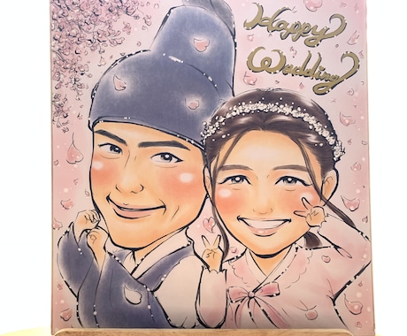 色紙サイズ★綺麗に包装して発送致します ★プレゼントに人気です★還暦祝いや結婚式のウェルカムボード イメージ1