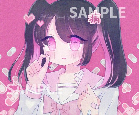ゆめかわいいアイコンをお描きします SNS等に！可愛い系やデフォルメのアイコンをお求めの方 イメージ2
