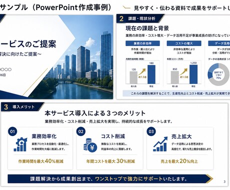 営業資料・提案書を分かりやすく作成します 法人営業の実務経験を活かして伝わる資料に仕上げます イメージ2