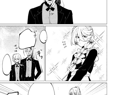 商用OK！モノクロorグレースケールの漫画描きます かわいい絵柄でテンポ感の良い漫画を求めている方に！ イメージ2