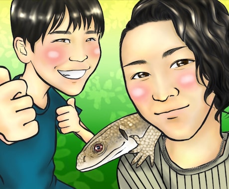 似顔絵オーダー デジタルイラスト描きます イメージ1