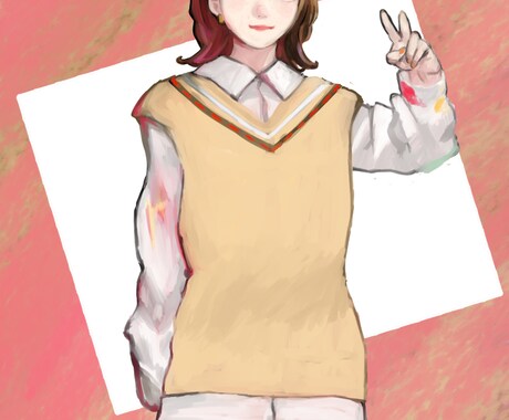 ファッショナブルなイラストを提供します 厚塗り調の好きな服のデザインに寄せたイラストを提供します イメージ2
