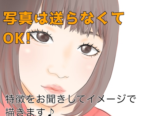 イメージ・想像でアイコン描きます アイコンは欲しいけど写真を送るのが恥ずかしい、そんなあなたに イメージ1