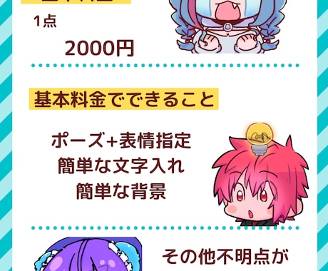 1点から依頼可能！Twitchスタンプ作成します 同時購入で割引あります☺可愛いスタンプ如何ですか？ イメージ2