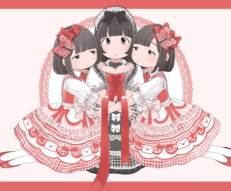 ふんわり可愛いイラスト描きます 観賞用、プレゼント、CDジャケット等に！ イメージ1