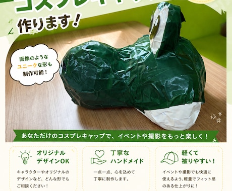 オーダーメイドでオリキャラキャップ作成します イメージ1