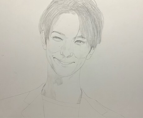 個展開催経験者が格安で鉛筆画似顔絵描きます 写実的に描きます♪記念などに☆ イメージ2