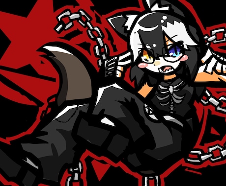 和洋折衷かわいい・かっこいいキャラクターを描きます 海外からのご依頼経験あり！和洋折衷キャラを求める方へ イメージ2
