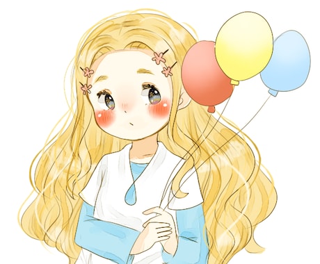 ふんわりとしたアイコン描きます 癒されるイラストを求めてる方へ イメージ2