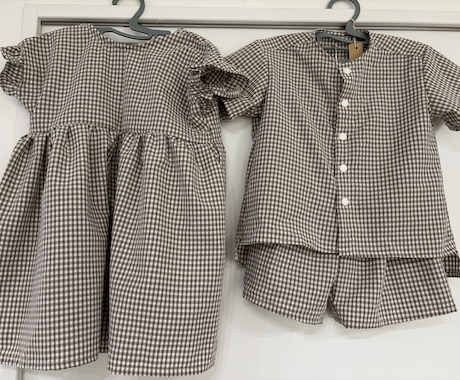 兄妹おそろい服つくります 兄妹おそろい服｜生地持ち込み専用　期間限定モニター価格 イメージ2