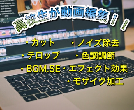 高校生が動画編集を格安でします 〜高品質の動画をあなたにお届けします〜 イメージ1