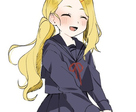 キャラクターの全身絵を描きます 透明感のある女の子を描くのが得意です！ イメージ1