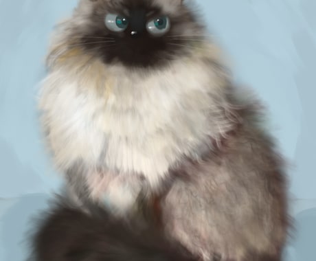 お好きな画風でペットのイラストを作成します プレゼントや自分への贈り物、ペットとの思い出に イメージ1