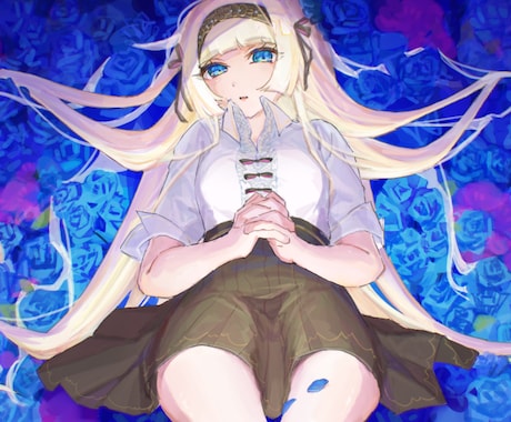 背景を含めたキャラクターのイラストを制作します イメージ1