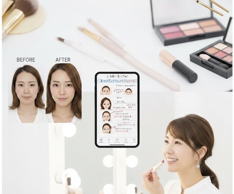プロが添削！「垢抜け顔」のメイク法教えます 劇的ビフォーアフター！あなたのメイクにプロが赤ペン入れます イメージ1