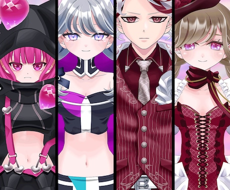 個性が最大限に輝く！Vtuberモデルを制作します 商用利用二次利用OK/VtubeStudio/デビューセット イメージ2