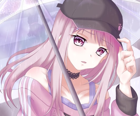 動画のサムネイル画像描きます アニメ塗りに近い厚塗りで、背景込みの可愛いイラスト描きます。 イメージ1