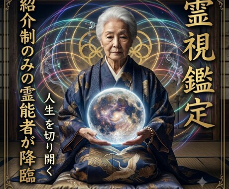 紹介制引退の霊視｜魂を読み解き人生を好転へ導きます 伝説の霊視を代筆で、あなたの魂の本質を霊視し幸福へ導きます。 イメージ1