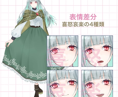 TRPG・ゲーム・配信の全身立ち絵を制作しますます リテイク無の完全おまかせ全身立ち絵イラスト イメージ2