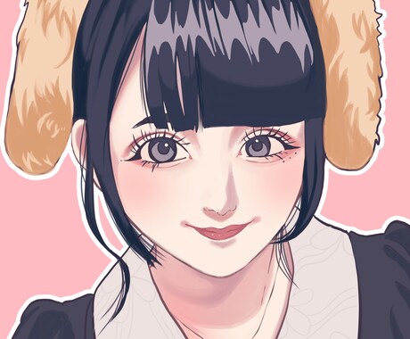リアル寄りやアニメ風な可愛いSNSアイコン描きます アニメ風でもリアル寄りでも可愛く仕上げます イメージ1