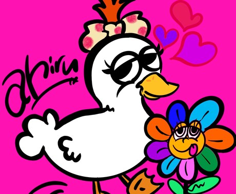 似顔絵やロゴを奇抜にイラストにします 人と違う、目にとまる　派手で奇抜な個性を出そう！ イメージ1