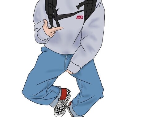 あなたの『最強コーデ』をイラストにします アイコンに使えるイラストを描きます◎ イメージ2